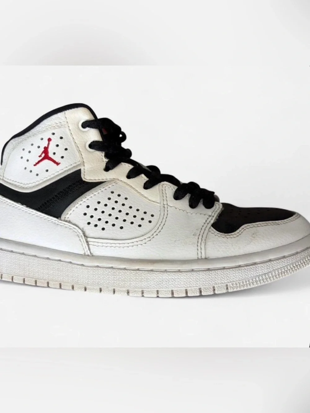 Jordan Kids Sneakers White Black Red Accents